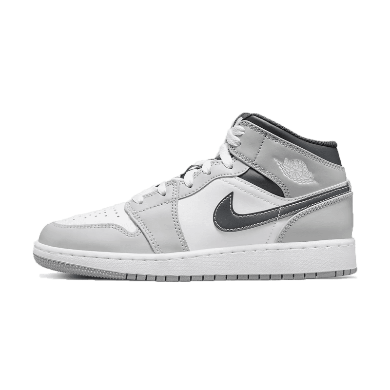 Air Jordan 1 Mid GS Light Smoke Grey