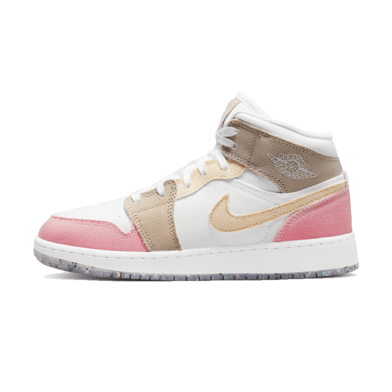 Air Jordan 1 Mid GS Pink Tan