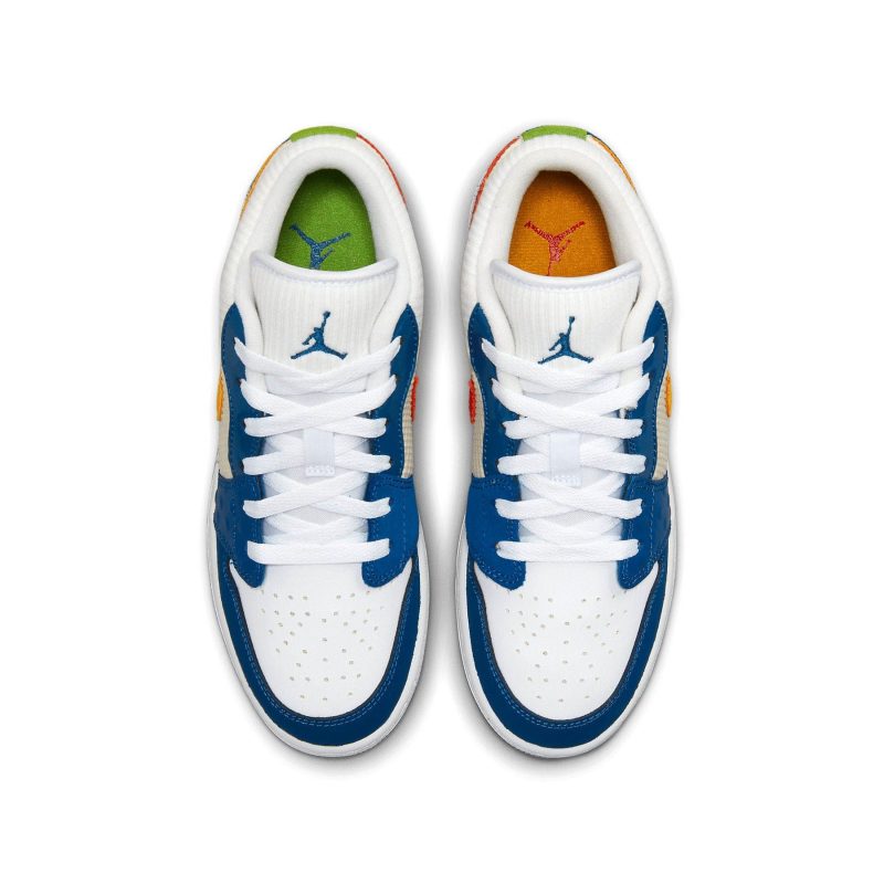 air jordan 1 low se french blue chutney white gs DR6960 400 3