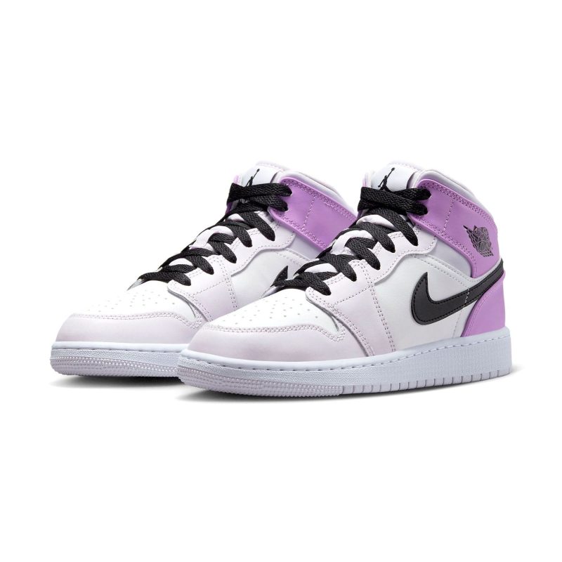 air jordan 1 mid barely grape gs DQ8423 501 2