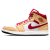 air jordan 1 mid beige white red 554724 201 1