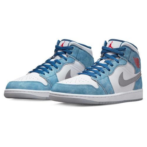 air jordan 1 mid french blue fire red DN3706 401 2