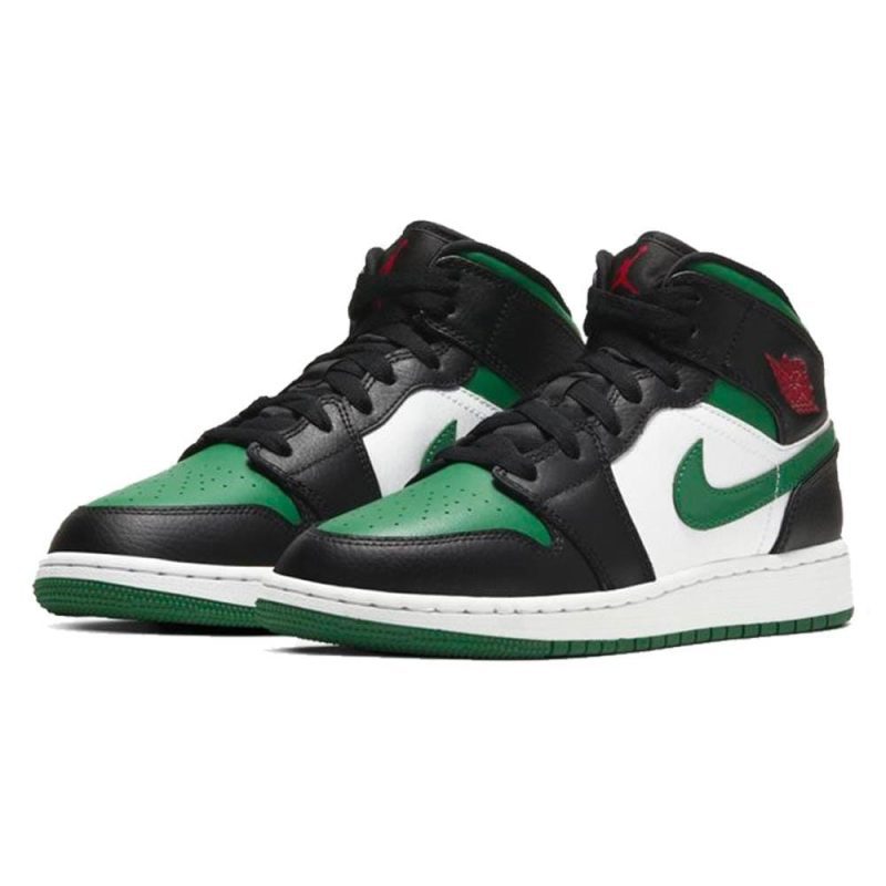 air jordan 1 mid green toe gs 554725 067 2 cgwksg