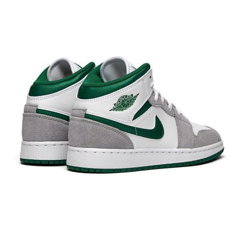 air jordan 1 mid grey green gs dc7248 103 3