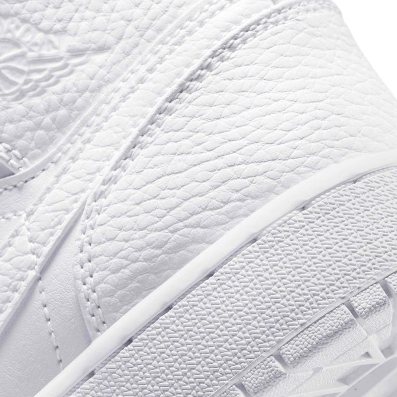 air jordan 1 mid gs triple white 554725 130 7 sjzulu