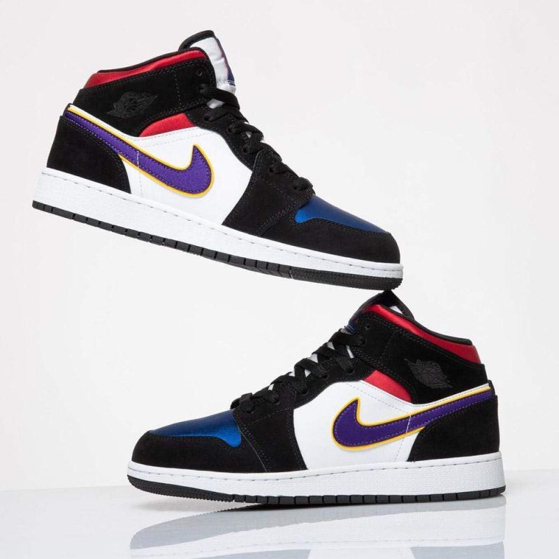 air jordan 1 mid lakers top 3 gs bq6931 005 6 vjhras