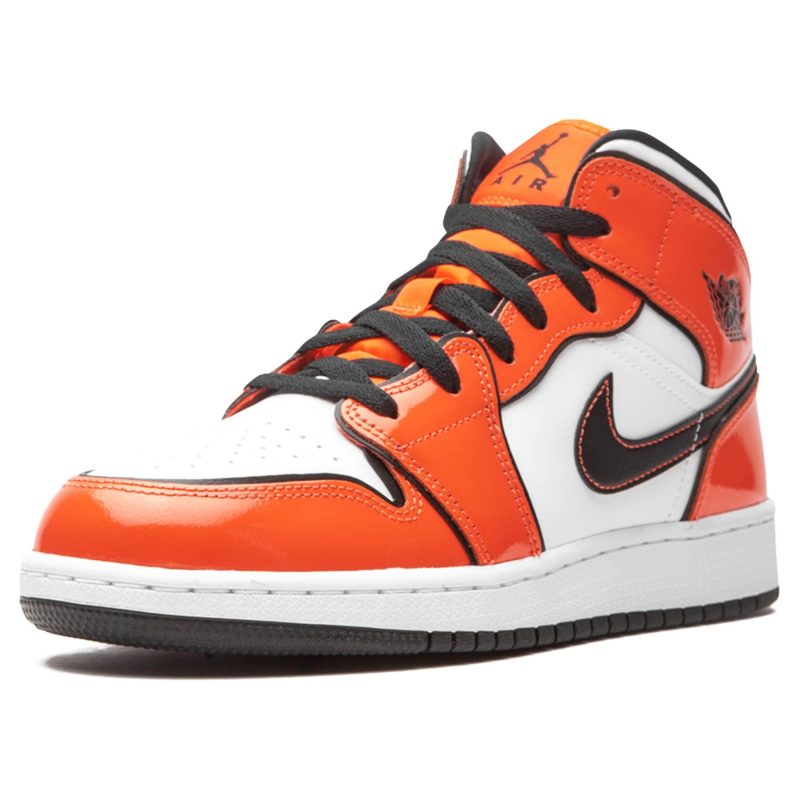 air jordan 1 mid se gs turf orange bq6931