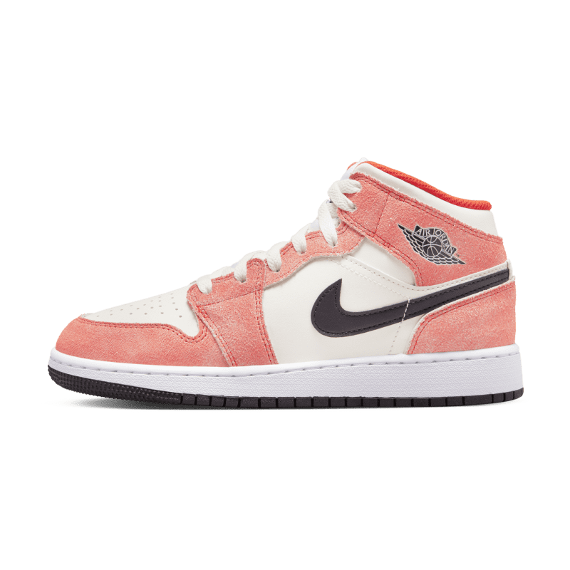 air jordan 1 mid se orange suede gs DV1336 800 1