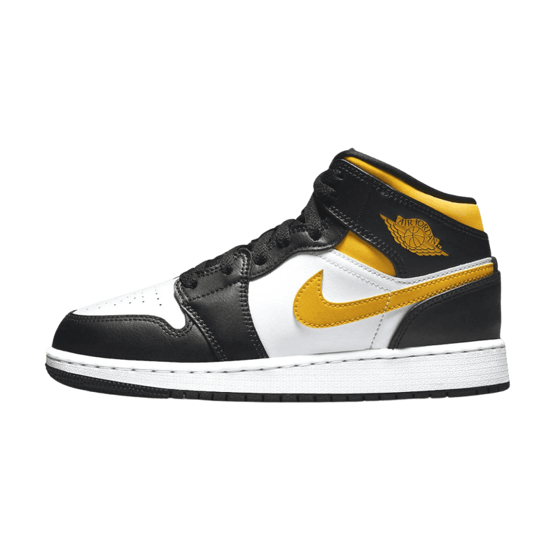 air jordan 1 mid white pollen black gs 554725 177 1