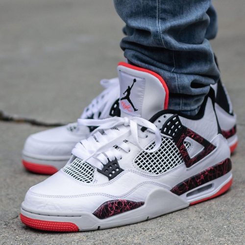 air jordan 4 retro white black bright crimson 308497 116 5