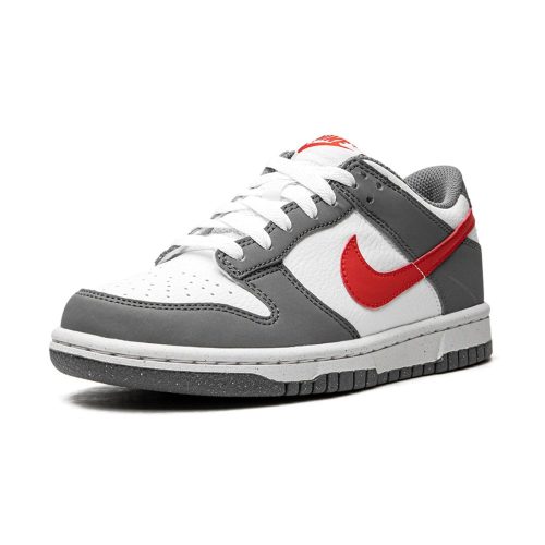 nike dunk low next nature smoke grey light crimson gs FB8038 001