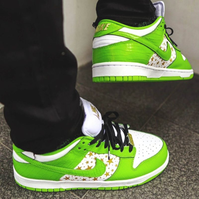 nike sb dunk low supreme stars mean green DH3228 101 7